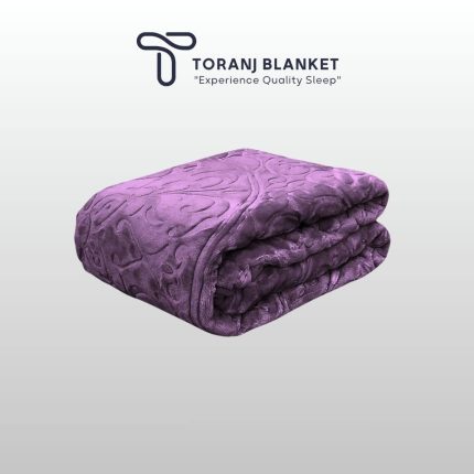 گلبافت گل برجسته یکنفره بنفش یاسی – کد 35027