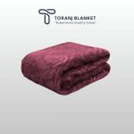 گلبافت گل برجسته یکنفره بنفش بادمجانی – کد 60091