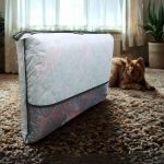 تشک مهمان - پارچه فلامنت گلدار