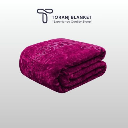 گلبافت گل برجسته دونفره بنفش شرابی – کد 35091