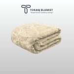 گلبافت گل برجسته دونفره کرم – کد 60040