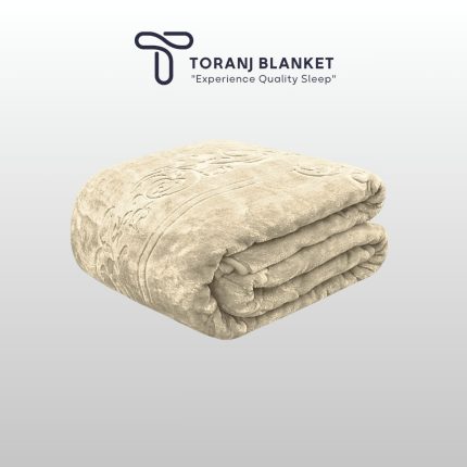 گلبافت گل برجسته دونفره کرم – کد 60040