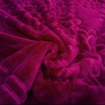 گلبافت گل برجسته دونفره بنفش شرابی – کد 35091