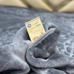 گلبافت گل برجسته دونفره طوسی سیر – کد 35080