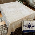 گلبافت گل برجسته دونفره کرم – کد 60040