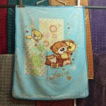 پتو نوزاد Sun High طرح خرس عروسکی آبی – کد 354