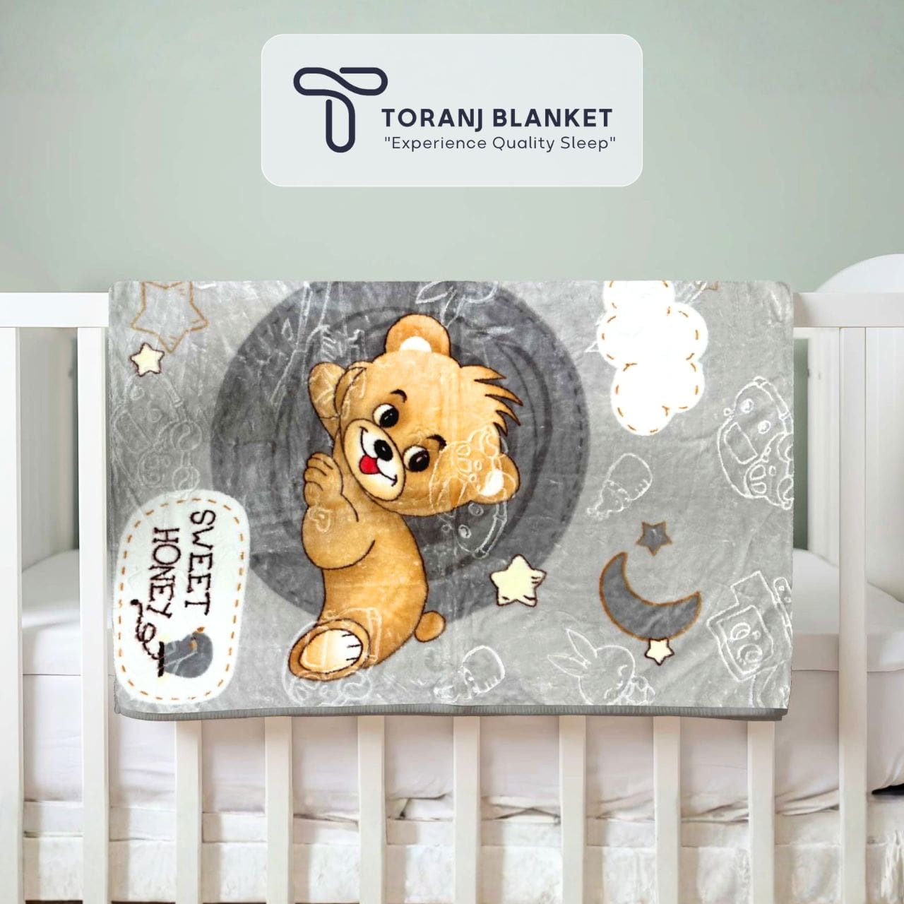 پتو کودک Sun High طرح بچه شیر طوسی – کد 363 پتو کودک Sun High طرح بچه شیر طوسی – کد 363