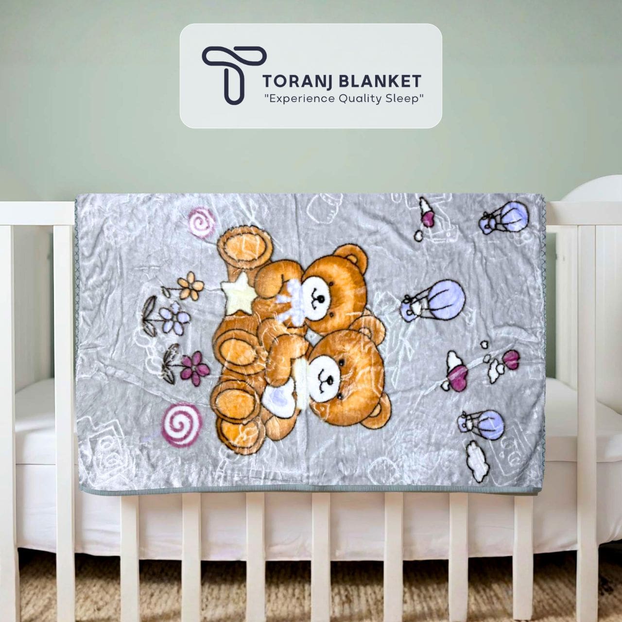 پتو کودک Sun High طرح خرس دوقلو – کد 353 پتو کودک Sun High طرح خرس دوقلو – کد 353