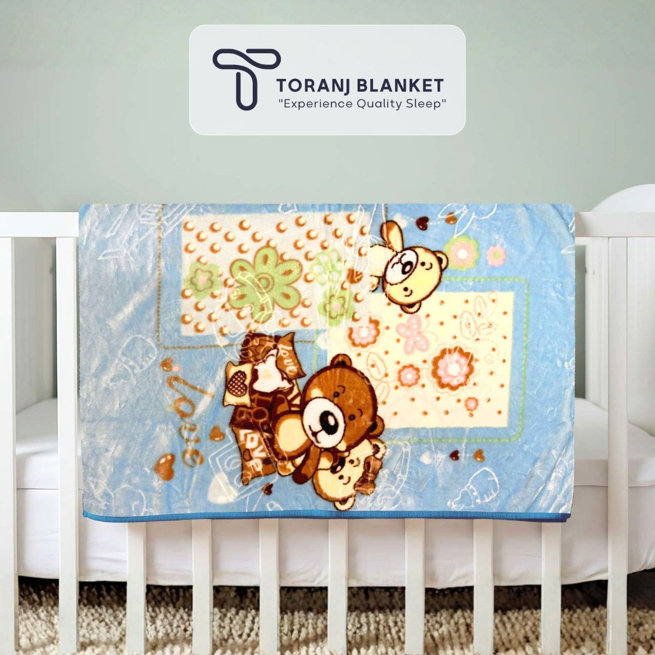 پتو کودک Sun High طرح خرس عروسکی آبی – کد 354 پتو کودک Sun High طرح خرس عروسکی آبی – کد 354