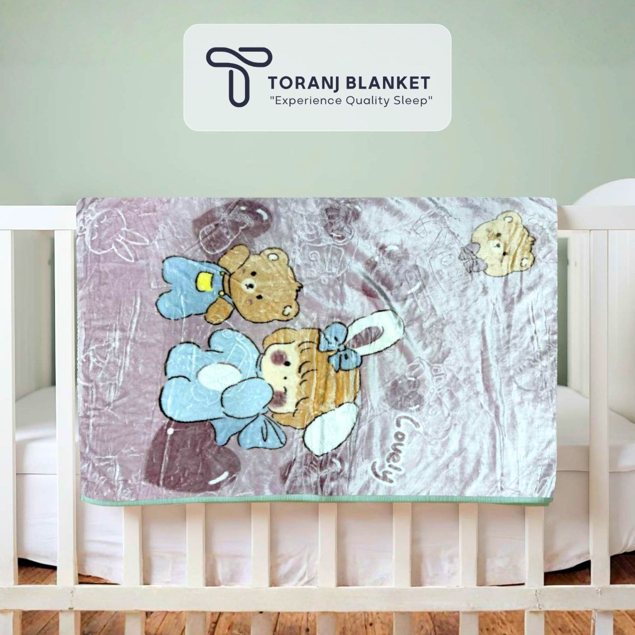 پتو کودک Sun High طرح خرس و دختر – کد 350 پتو کودک Sun High طرح خرس و دختر – کد 350