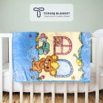 پتو کودک Sun High طرح موش آبی – کد 356