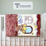 پتو کودک Sun High طرح موش قهوهای – کد 357