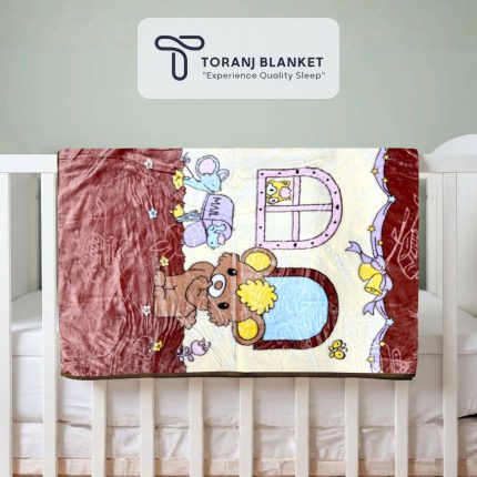 پتو کودک Sun High طرح موش قهوه‌ای – کد 357