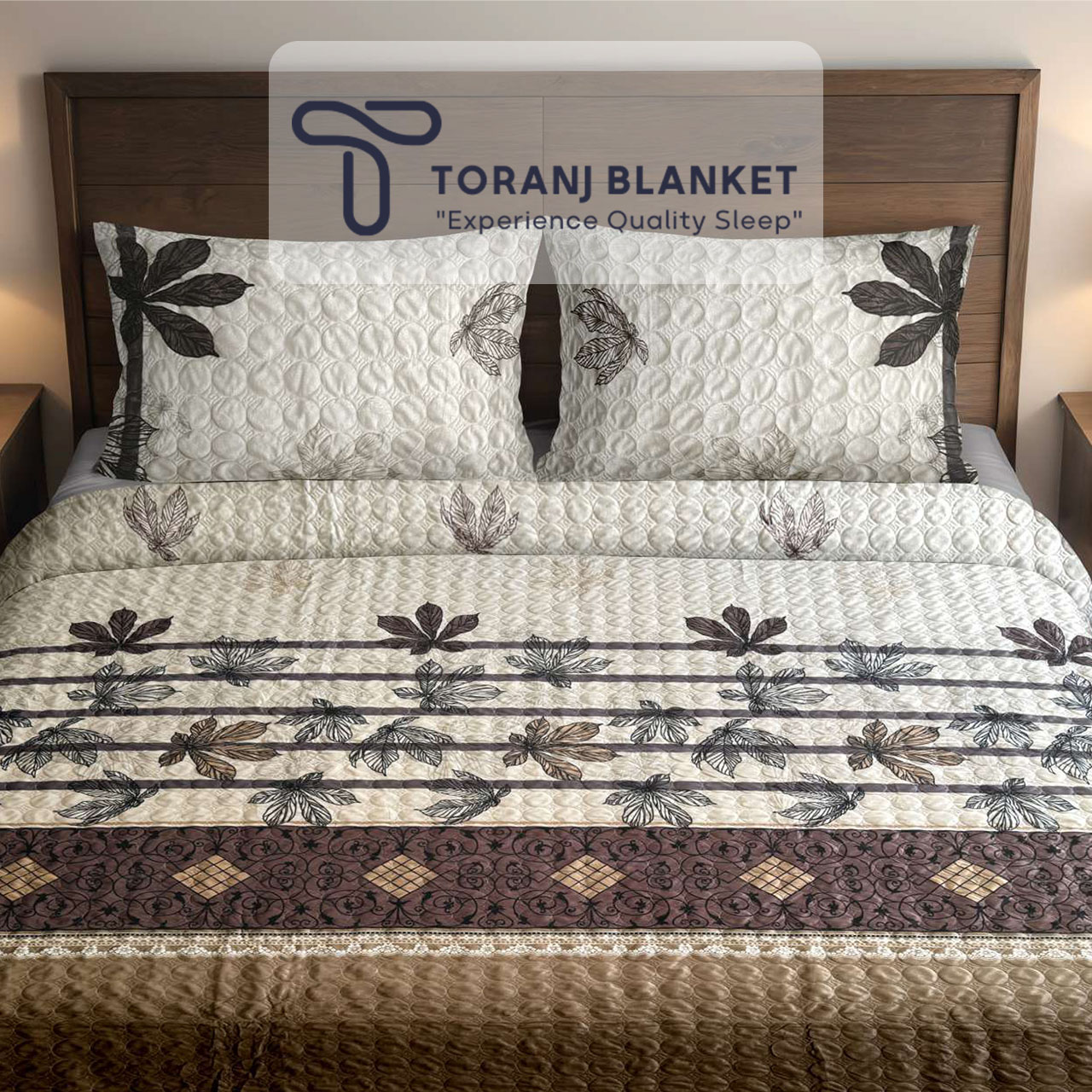 روتختی دونفره مادام کوکو مخمل طرحدار - کد 06 روتختی دونفره مادام کوکو مخمل طرحدار - کد 06