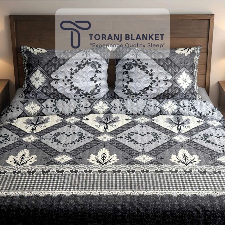 روتختی دونفره مادام کوکو مخمل طرحدار - کد 02