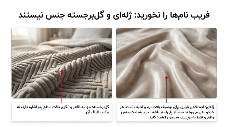 علت تفاوت قیمت انواع پتو